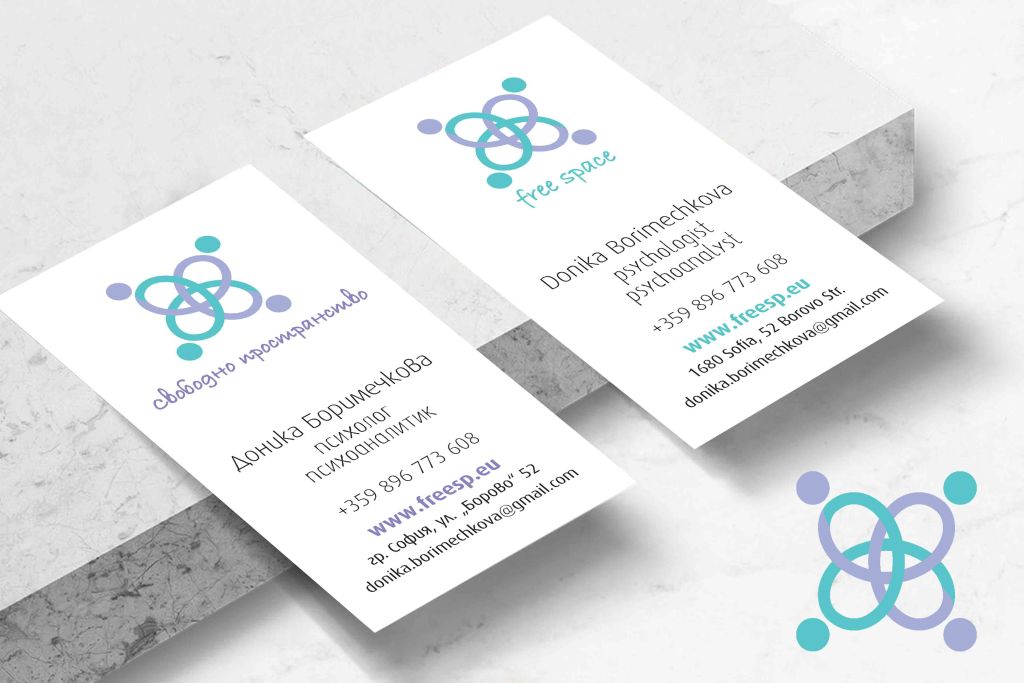 Визитки с кадифе мат ламинат - soft touch