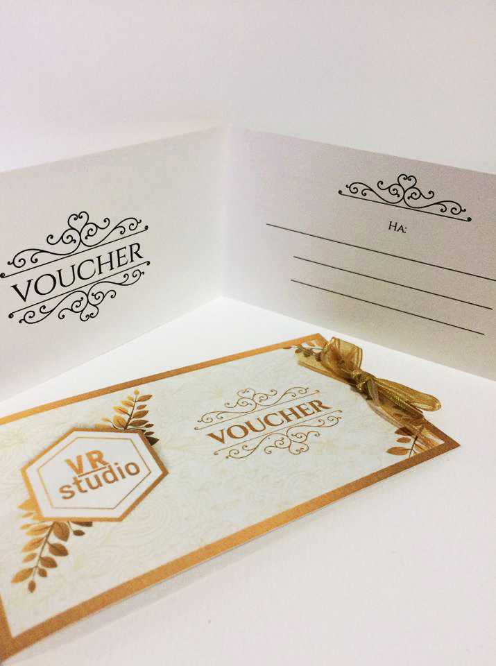 Ваучери на перлен картон